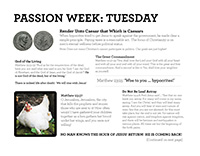 PASSION WEEK: TUESDAY
